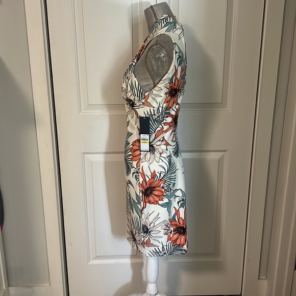 RACHEL Rachel Roy One Shoulder Dress White Orange - Picture 3 of 7